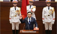 Kỳ họp thứ Nhất, Quốc hội khóa XV: Chủ tịch Quốc hội Vương Đình Huệ tuyên thệ nhậm chức