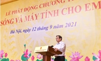 Thủ tướng Phạm Minh Chính kêu gọi chung tay, góp sức hỗ trợ “sóng và máy tính” cho hàng triệu học sinh, sinh viên
