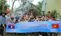 Ấm tình hữu nghị Việt - Lào: Tết cổ truyền Bunpimay năm 2022 của các Lưu học sinh nước CHDCND Lào đang học tập tại Trường Đại học Hùng Vương
