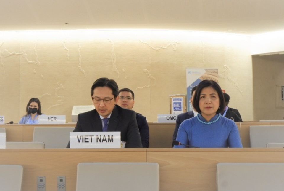 Vietnam-initiated resolution on human rights, climate change adopted at UN Human Rights Council