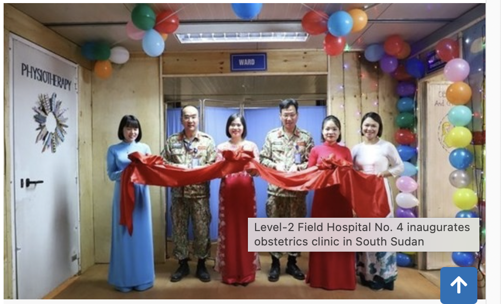 Level-2 Field Hospital No. 4 inaugurates obstetrics clinic in South Sudan