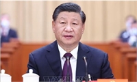Tổng Bí thư Nguyễn Phú Trọng gửi điện chúc mừng Tổng Bí thư Trung Quốc Tập Cận Bình tái cử