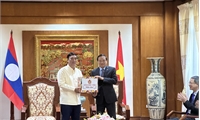 Đoàn công tác tỉnh Phú Thọ thăm Đại sứ quán Việt Nam tại Lào
