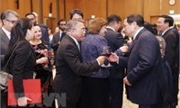 Thủ tướng và Phu nhân chiêu đãi đoàn ngoại giao nhân dịp Tết cổ truyền