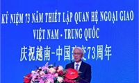 Trang trọng lễ kỷ niệm 73 năm thiết lập quan hệ ngoại giao Việt Nam-Trung Quốc tại Bắc Kinh