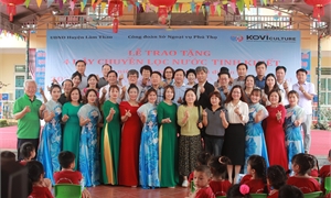 Trung tâm giao lưu văn hóa Việt – Hàn (KCCC/Hàn Quốc) bàn giao hệ thống máy lọc nước cho trường học tại Lâm Thao
