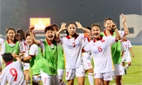 Đội tuyển U20 nữ Việt Nam chính thức giành tấm vé đi tiếp vào Vòng Chung kết - Giải Bóng đá nữ U20 châu Á năm 2024