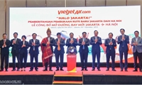ASEAN-43: Lễ công bố mở đường bay thẳng đầu tiên Hà Nội-Jakarta của Hãng hàng không Vietjet
