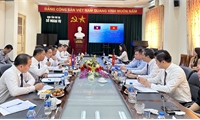 Hội đàm giữa Sở Ngoại vụ tỉnh Phú Thọ với Sở Ngoại vụ tỉnh Luông Nậm Thà thăm (Lào)