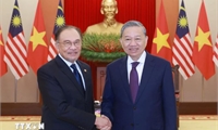 Tổng Bí thư Tô Lâm tiếp Thủ tướng Malaysia Anwar Ibrahim