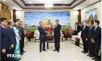 Việt Nam chúc mừng 70 năm Ngày thành lập Đảng Nhân dân Cách mạng Lào