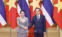 Chủ tịch Quốc hội Trần Thanh Mẫn hội kiến Thủ tướng Thái Lan Paetongtarn Shinawatra
