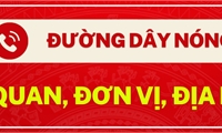 ĐƯỜNG DÂY NÓNG CÁC CƠ QUAN, ĐƠN VỊ, ĐỊA PHƯƠNG