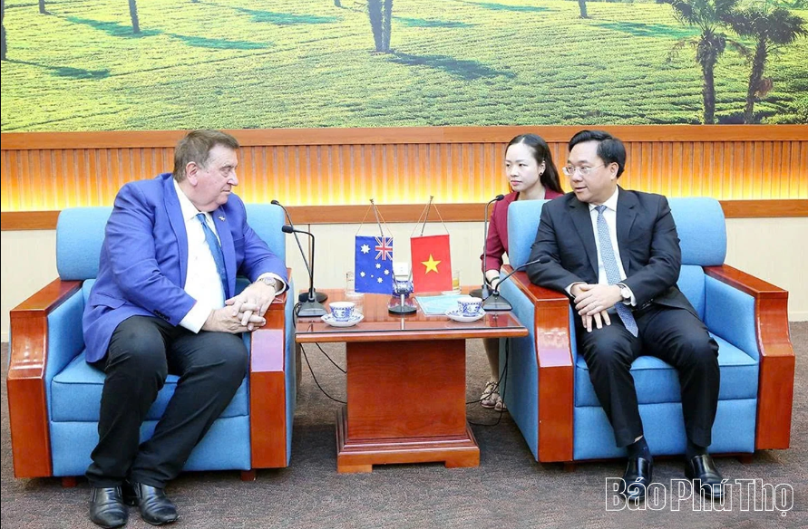 Chairman of Phu Tho Provincial People’s Committee receives Mayor of Port Hedland (Australia) and Austvina Group
