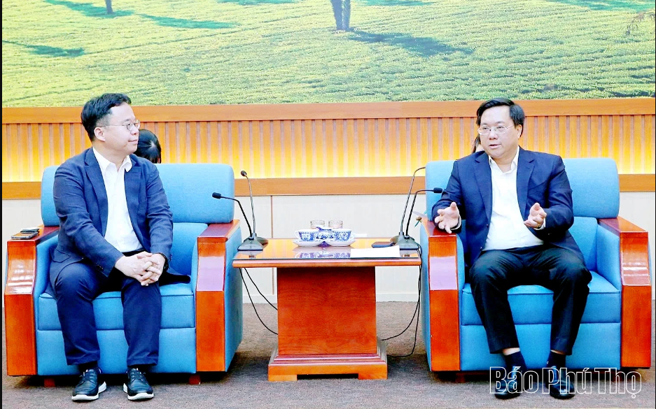 Chairman of Phu Tho People’s Committee Tran Duy Dong Meets with Senior Executive from LG Energy Solution, South Korea