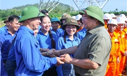 Thủ tướng Chính phủ Phạm Minh Chính kiểm tra tiến độ thi công một số dự án trọng điểm trên địa bàn tỉnh Phú Thọ