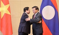 Thủ tướng Phạm Minh Chính hội kiến Chủ tịch nước Lào Thongloun Sisoulith