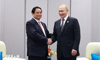 Thủ tướng Phạm Minh Chính hội kiến Tổng thống Nga Vladimir Putin