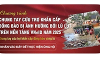 Triển khai chương trình chung tay cứu trợ đồng bào bão lũ qua ứng dụng VNeID