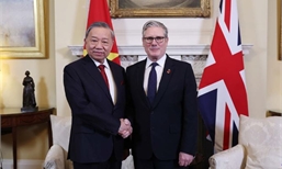 Thủ tướng Liên hiệp Vương quốc Anh và Bắc Ireland chủ trì Lễ đón chính thức và hội đàm với Tổng Bí thư Tô Lâm