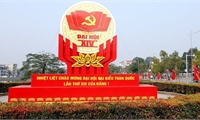 Rực rỡ cờ hoa chào mừng Đại hội đại biểu toàn quốc lần thứ XIV của Đảng