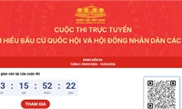 Cuộc thi trực tuyến tìm hiểu về bầu cử đại biểu Quốc hội và đại biểu Hội đồng nhân dân các cấp