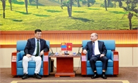 Phó Bí thư Tỉnh ủy, Chủ tịch HĐND tỉnh Bùi Đức Hinh tiếp và làm việc với Đại sứ đặc mệnh toàn quyền Mông Cổ tại Việt Nam