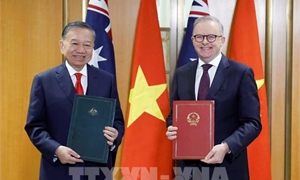 Tuyên bố chung về tăng cường kết nối khoa học, công nghệ và đổi mới sáng tạo giữa Việt Nam và Australia
