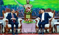 Thủ tướng Lê Minh Hưng hội kiến Tổng Bí thư, Chủ tịch nước Lào Thongloun Sisoulith