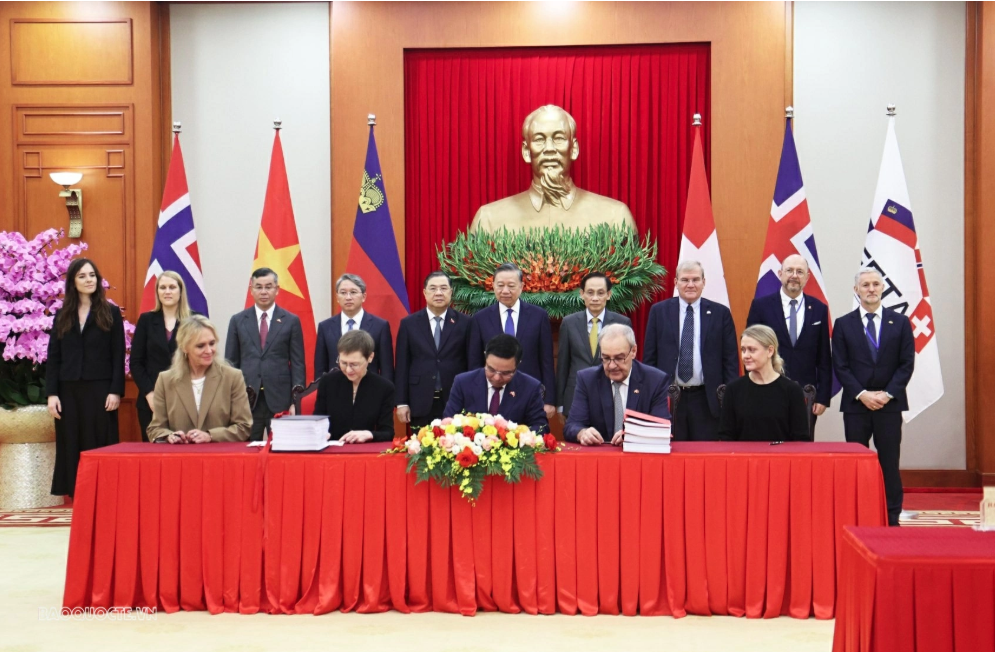 Ký Hiệp định thương mại tự do Việt Nam – EFTA: Cột mốc quan trọng trong hợp tác kinh tế