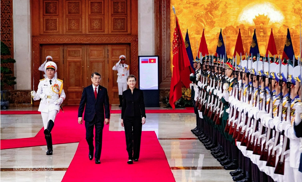 Thủ tướng Chính phủ Lê Minh Hưng chủ trì lễ đón chính thức Thủ tướng Liechtenstein Brigitte Haas